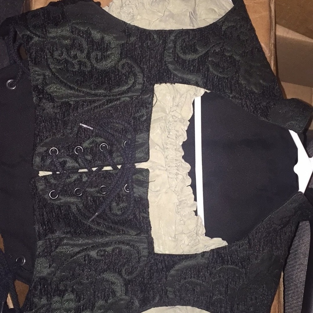 Renaissance Festival crop top corset